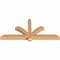 Ekena Millwork Redmond Smooth Timber Gable Bracket, Western Red Cedar, 60"W x 27"H x 3 1/2"D x 3 1/2"F, 11/12 Pitch GBW060X27X0404RED00SWR - alternate 3